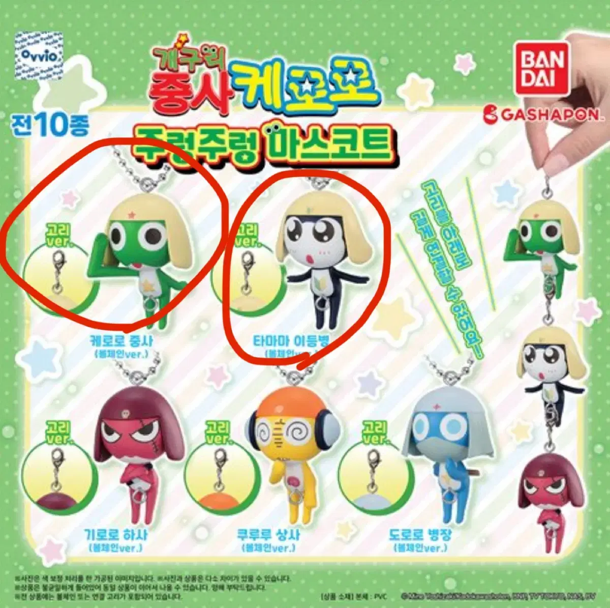 ケロロ キーリング ケロロ軍曹 レンジャーズ 猫 5点 キーホルダー